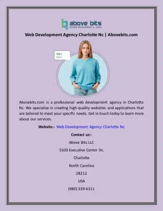 Web Development Agency Charlotte Nc  Abovebits