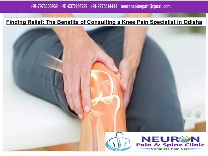 finding relief the benefits of consulting a knee