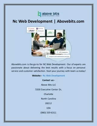 Nc Web Development  Abovebits