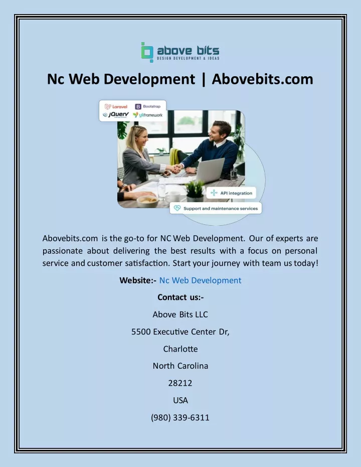 nc web development abovebits com
