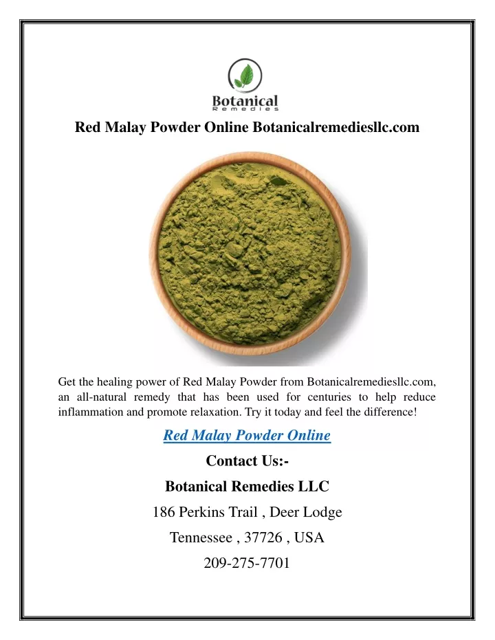red malay powder online botanicalremediesllc com