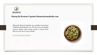 maeng da kratom capsules botanicalremediesllc com