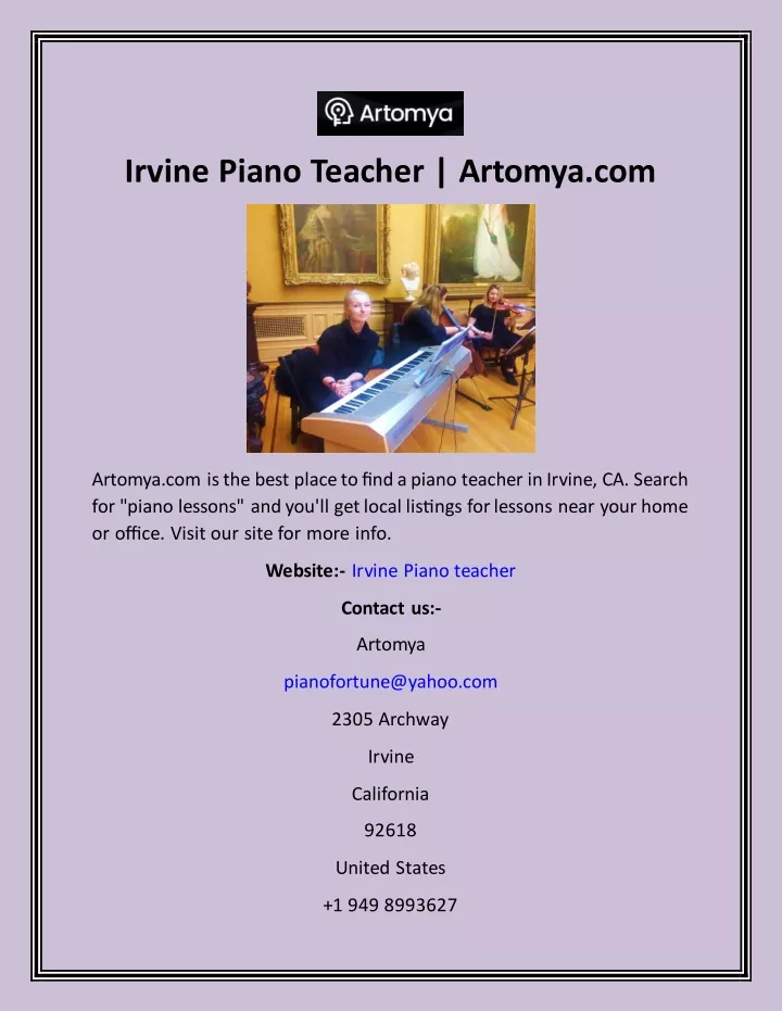 irvine piano teacher artomya com