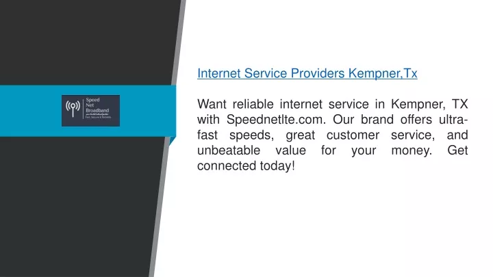 internet service providers kempner tx want