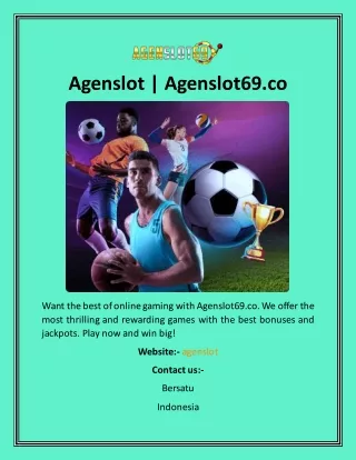 Agenslot  Agenslot69.co