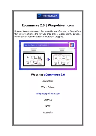 ecommerce 2 0 warp driven com