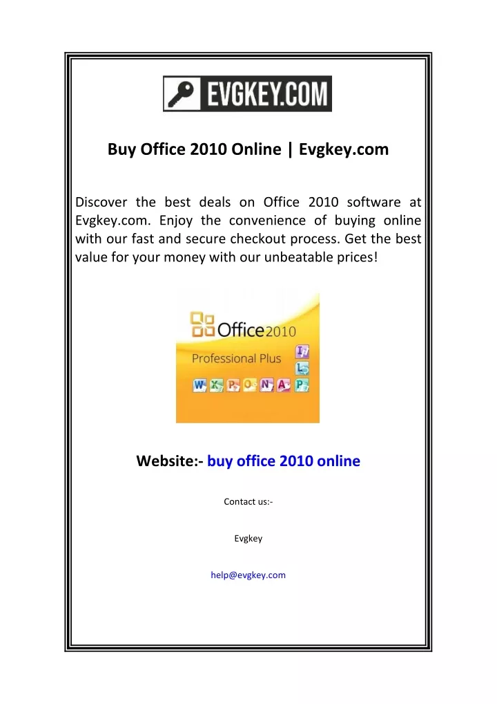 buy office 2010 online evgkey com