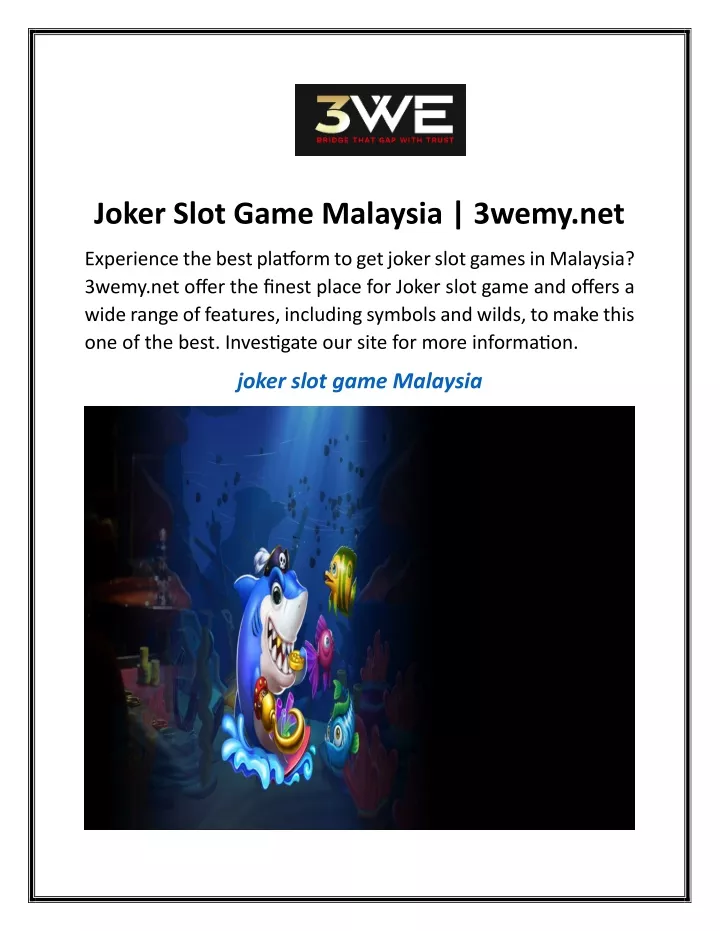 joker slot game malaysia 3wemy net