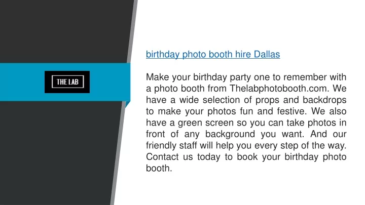 birthday photo booth hire dallas make your