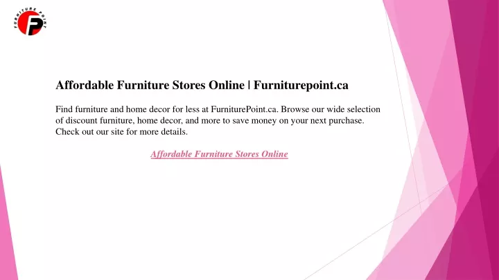 affordable furniture stores online furniturepoint