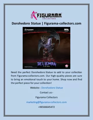 Dorohedoro Statue  Figurama-collectors