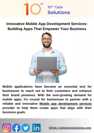 Innovative Mobile App Development Services Building Apps That Empower Your Business