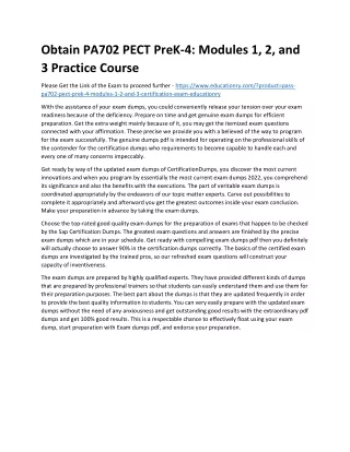 obtain pa702 pect prek 4 modules