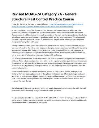 revised moag 7a category 7a general structural