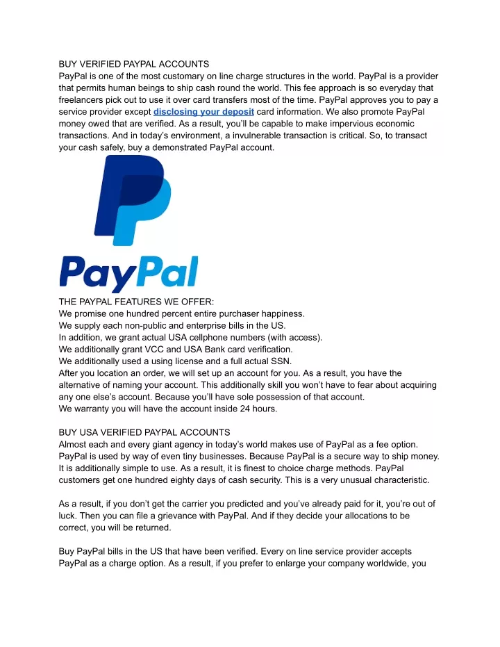 buy verified paypal accounts paypal