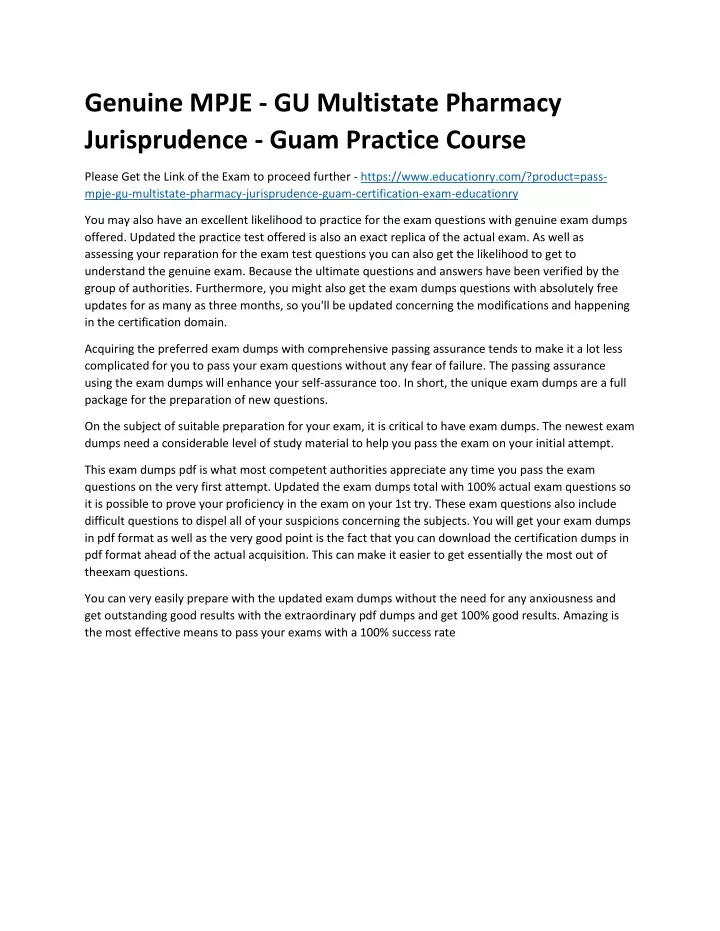 PPT - MPJE - GU Multistate Pharmacy Jurisprudence - Guam PowerPoint ...