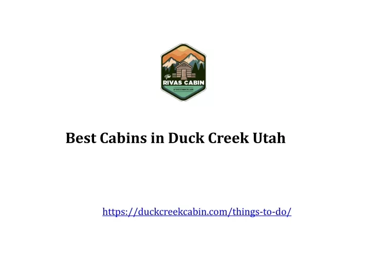 best cabins in duck creek utah