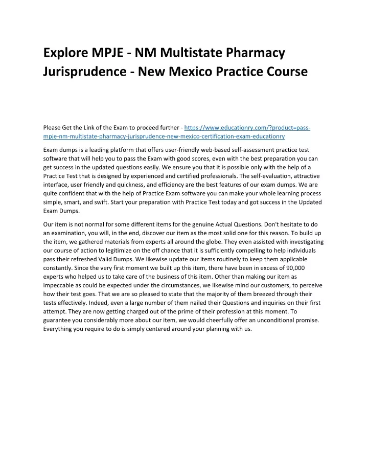 explore mpje nm multistate pharmacy jurisprudence