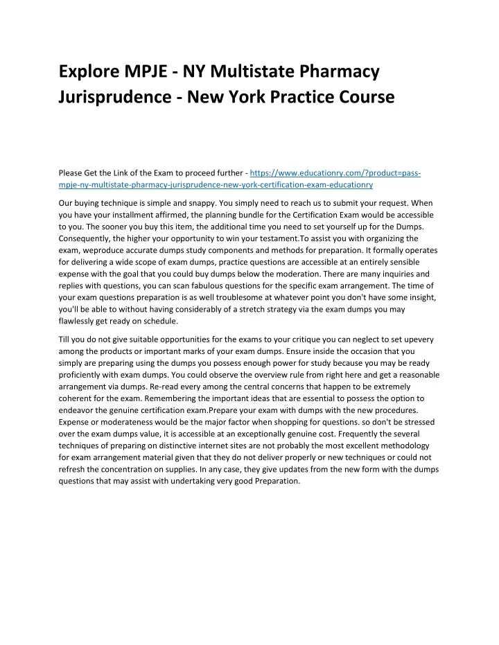 PPT - MPJE - NY Multistate Pharmacy Jurisprudence - New York PowerPoint ...