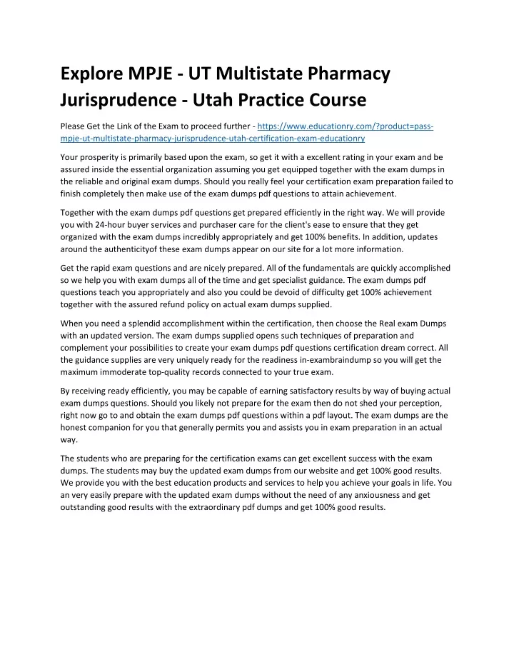 explore mpje ut multistate pharmacy jurisprudence