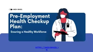 Pre-Employment Health Checkup Plan