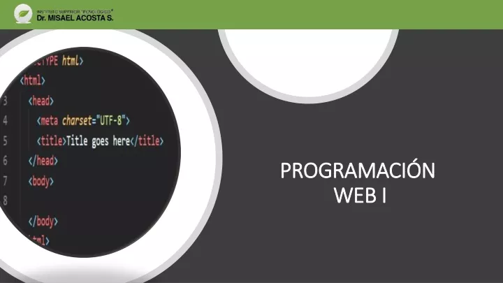 programaci n web i