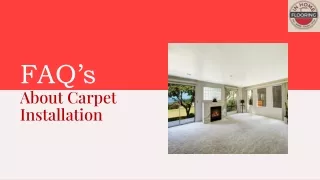 FAQs About Carpet Installation