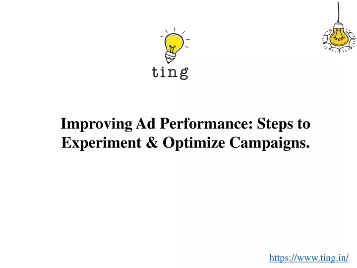 improving ad performance steps to experiment