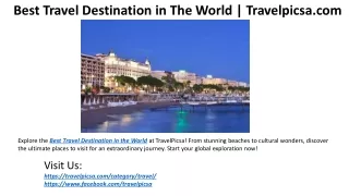 Best Adventure Travel Destinations | Travelpicsa.com