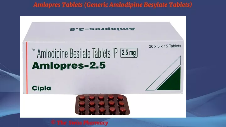 amlopres tablets generic amlodipine besylate