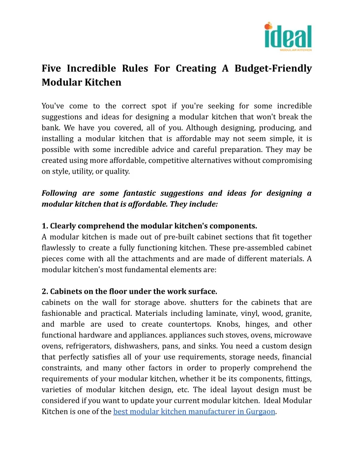 five incredible rules for creating a budget
