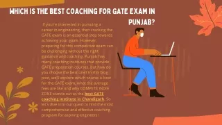 Which is the best coaching for GATE exam in Punjab (2)