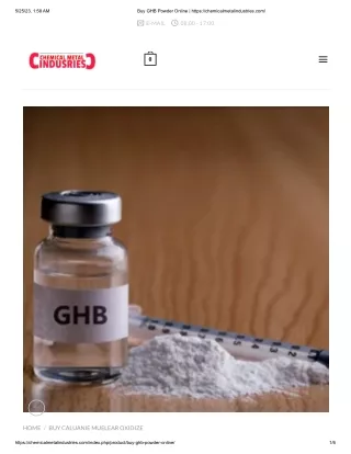 Buy GHB Powder Online _ https___chemicalmetalindustries.com_