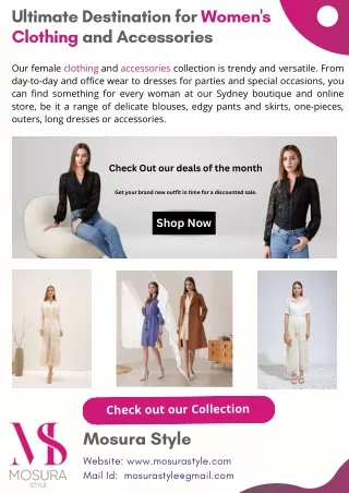 Ultimate Destination for Women's Clothing and Accessories