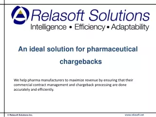 Pharmaceutical Chargeback Processing Environment