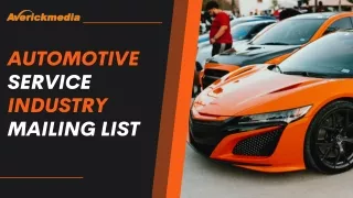 automotive service industry mailing list