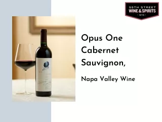 Opus One Cabernet Sauvignon, Napa Valley Wine