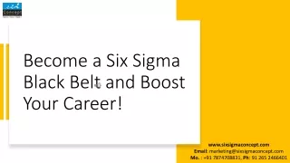 Become a Six Sigma Black Belt and Boost Your Career!