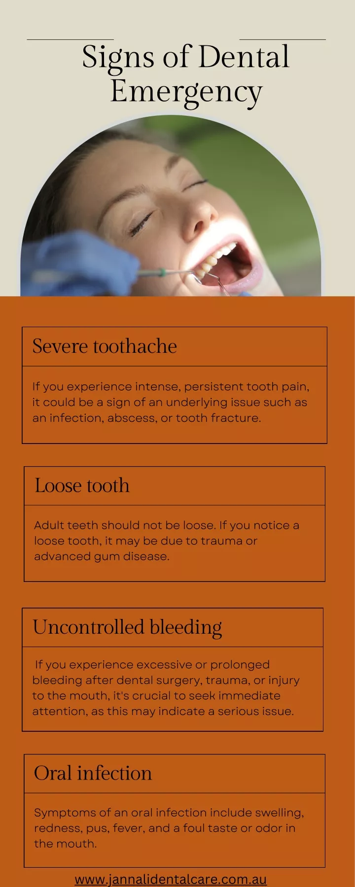 signs of dental emergency