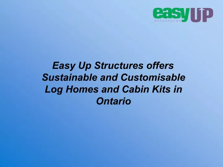 easy up structures offers sustainable