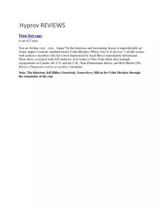 Hyprov Review