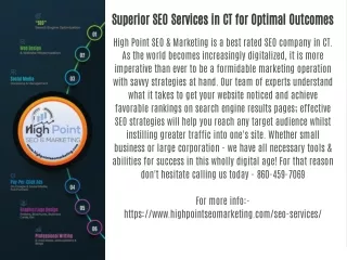 Superior SEO Services in CT for Optimal Outcomes