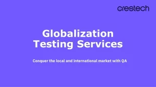 Localization Testing Company | Globalization Testing Service