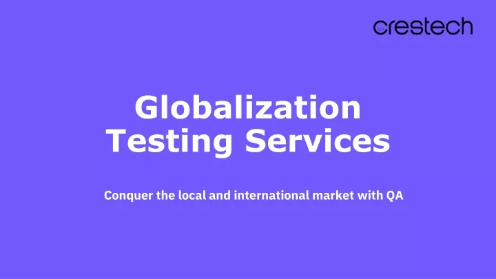 globalization testing services