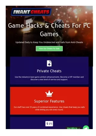 Game Hacks & Cheats For PC Games
