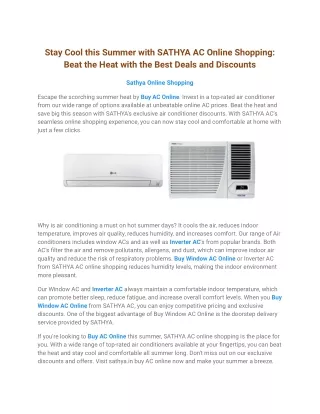 Window AC Offers _ Split AC Online