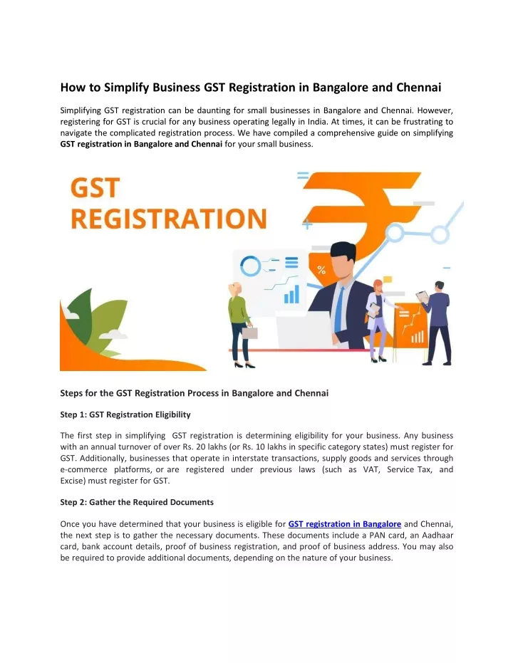 how to simplify business gst registration