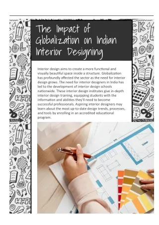 The Impact of Globalization on Indian Interior Designing