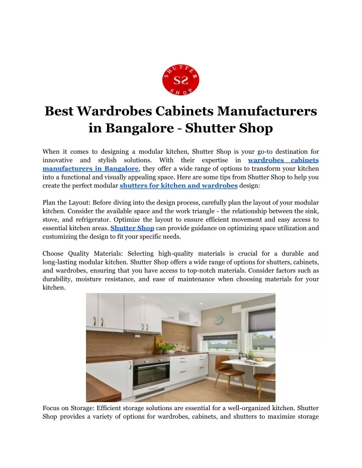 best wardrobes cabinets manufacturers