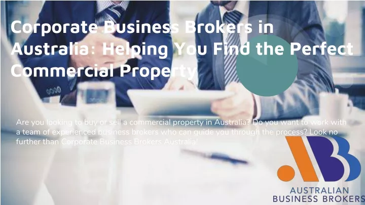 corporate business brokers in australia helping you find the perfect commercial property
